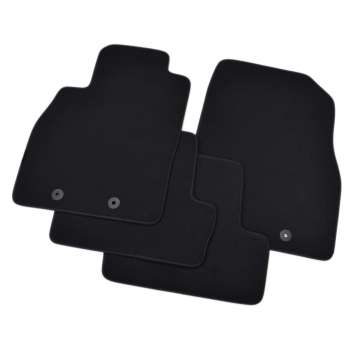 Opel Ampera 2011-2014r. Czarne samochodowe dywaniki welurowe - Gold